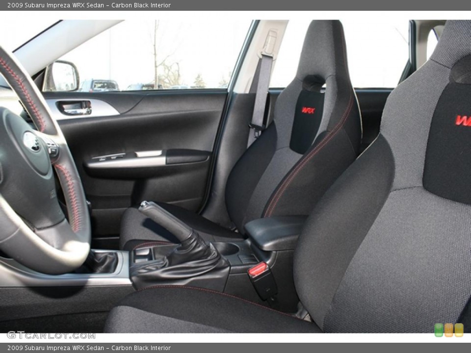 Carbon Black Interior Photo for the 2009 Subaru Impreza WRX Sedan #44751411