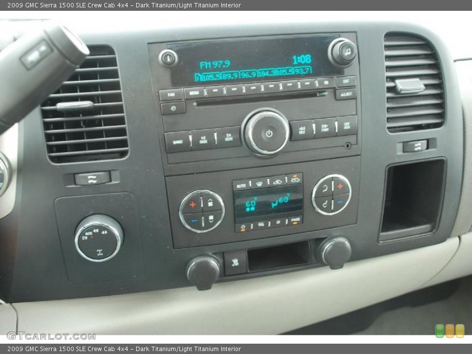 Dark Titanium/Light Titanium Interior Controls for the 2009 GMC Sierra 1500 SLE Crew Cab 4x4 #44751467
