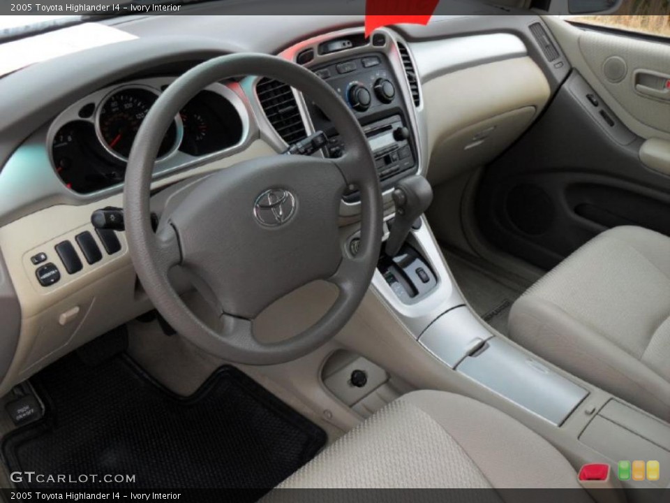 Ivory 2005 Toyota Highlander Interiors