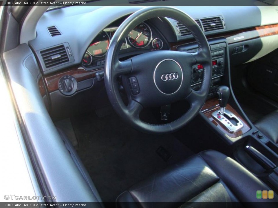 Ebony Interior Photo for the 2003 Audi A4 3.0 quattro Avant #44755395