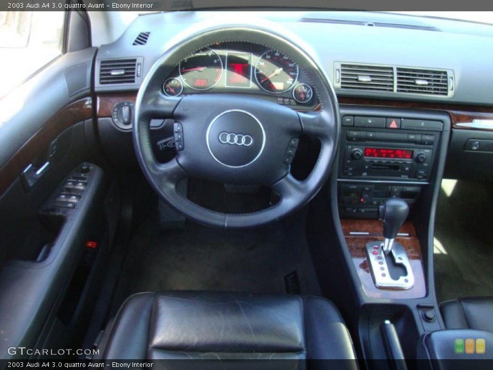 Ebony Interior Dashboard for the 2003 Audi A4 3.0 quattro Avant #44755755