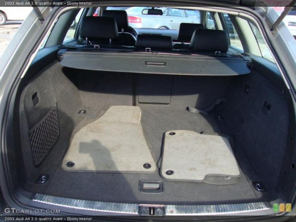 Ebony Interior Trunk for the 2003 Audi A4 3.0 quattro Avant #44755815