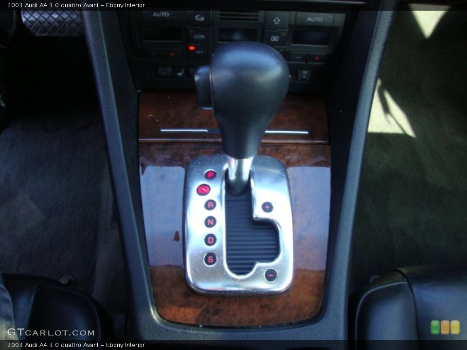 Ebony Interior Transmission for the 2003 Audi A4 3.0 quattro Avant #44756159