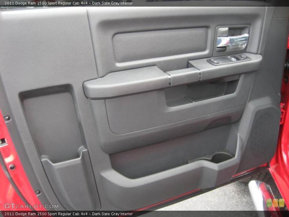 Dark Slate Gray Interior Door Panel for the 2011 Dodge Ram 1500 Sport Regular Cab 4x4 #44759395