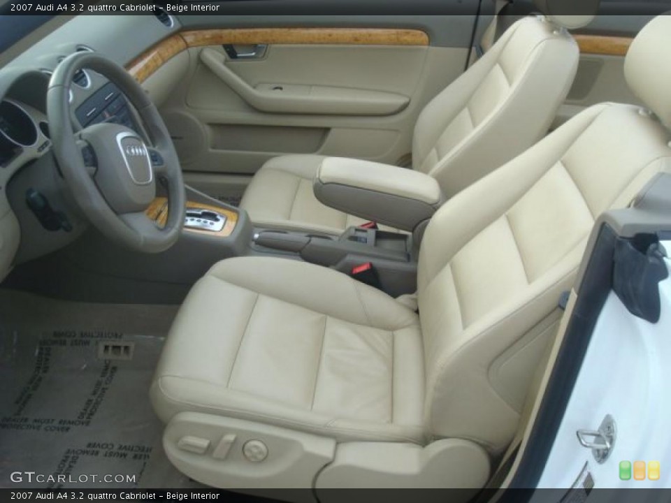 Beige Interior Photo for the 2007 Audi A4 3.2 quattro Cabriolet #44759631