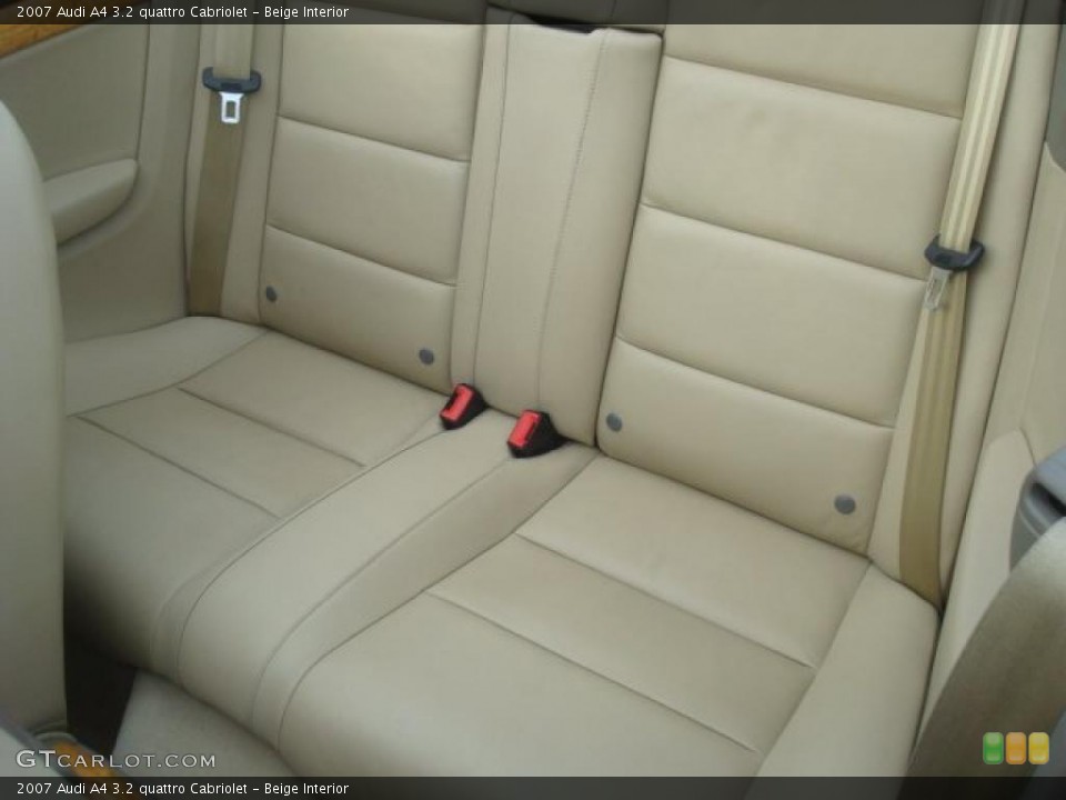 Beige Interior Photo for the 2007 Audi A4 3.2 quattro Cabriolet #44759643