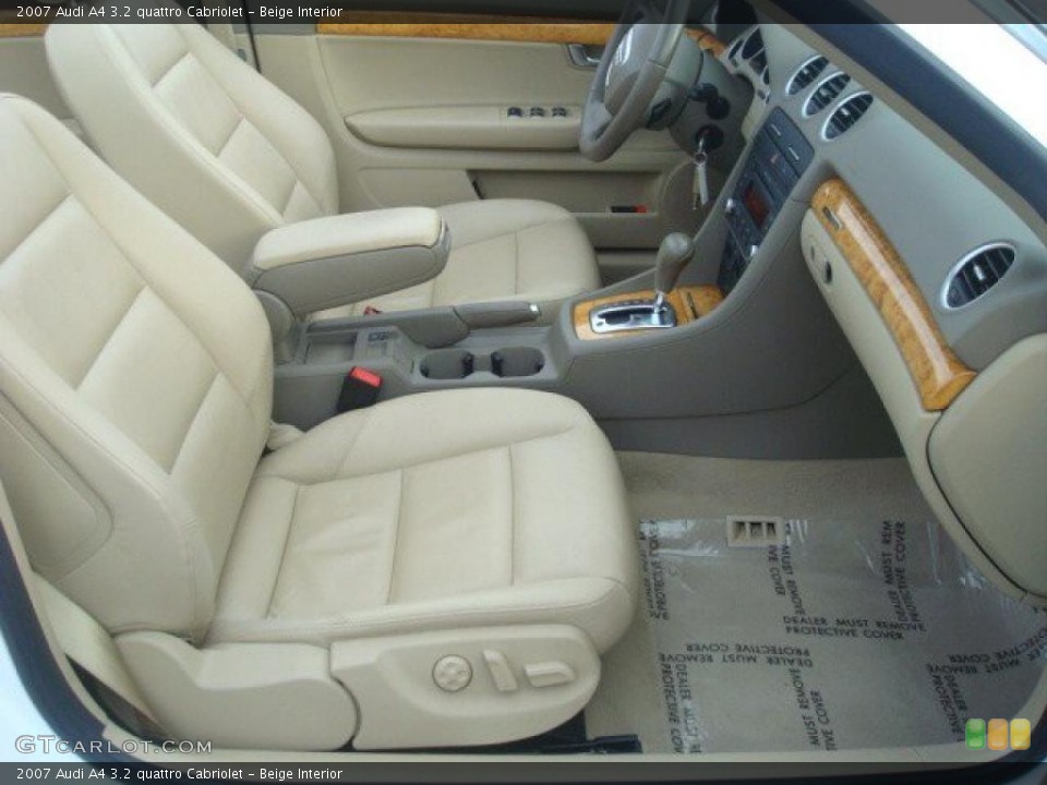 Beige Interior Photo for the 2007 Audi A4 3.2 quattro Cabriolet #44759687