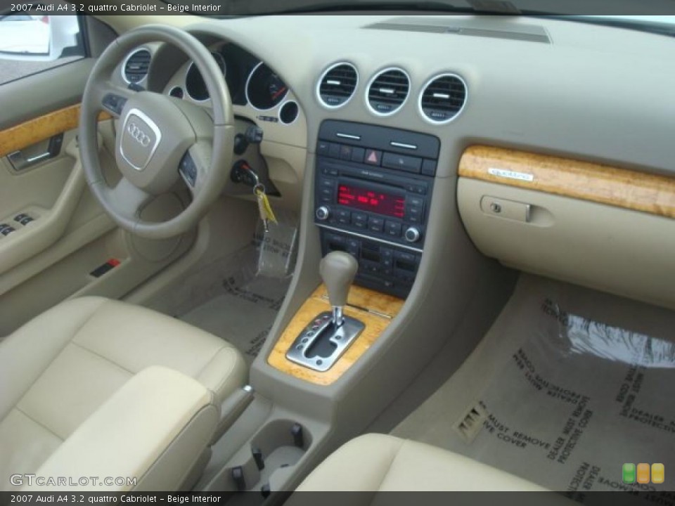 Beige Interior Dashboard for the 2007 Audi A4 3.2 quattro Cabriolet #44759699