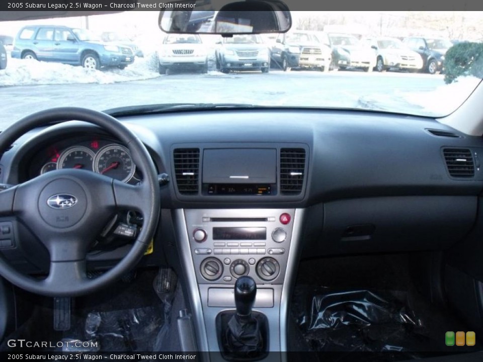 Charcoal Tweed Cloth Interior Dashboard for the 2005 Subaru Legacy 2.5i Wagon #44761279