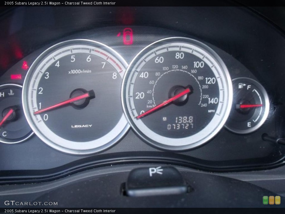 Charcoal Tweed Cloth Interior Gauges for the 2005 Subaru Legacy 2.5i Wagon #44761295