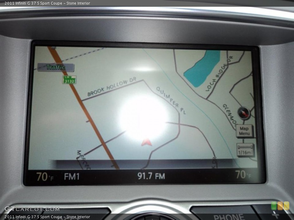 Stone Interior Navigation for the 2011 Infiniti G 37 S Sport Coupe #44761412