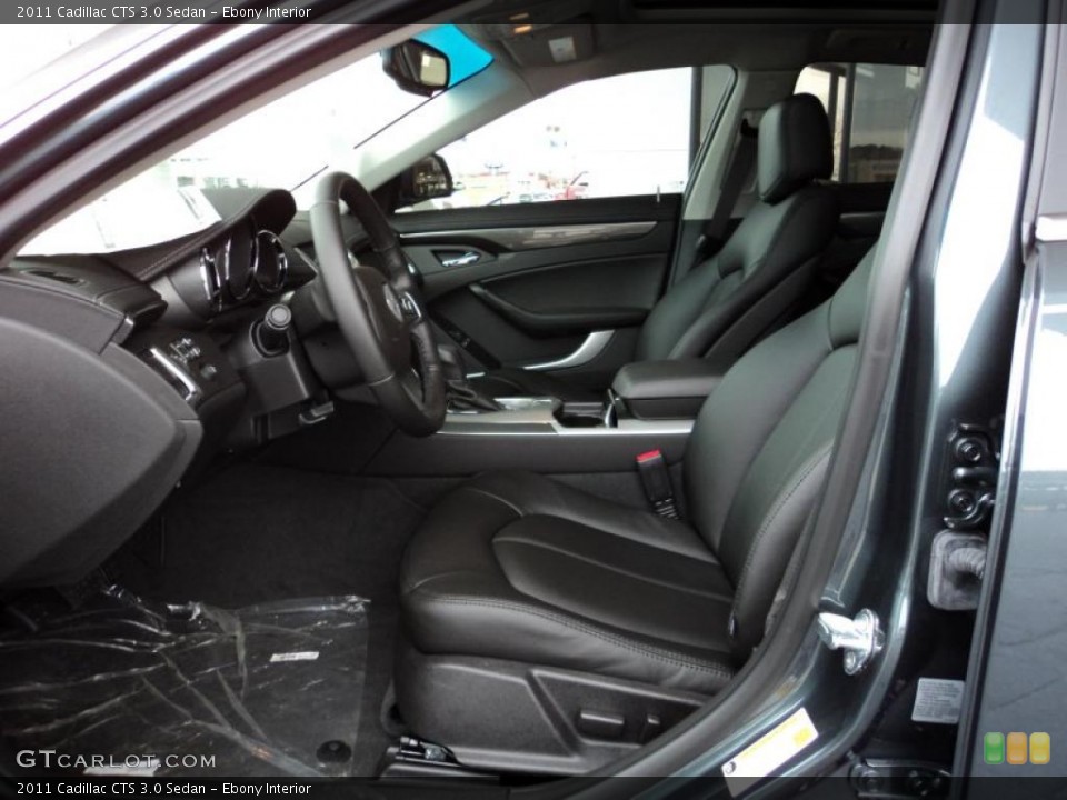 Ebony Interior Photo for the 2011 Cadillac CTS 3.0 Sedan #44763068