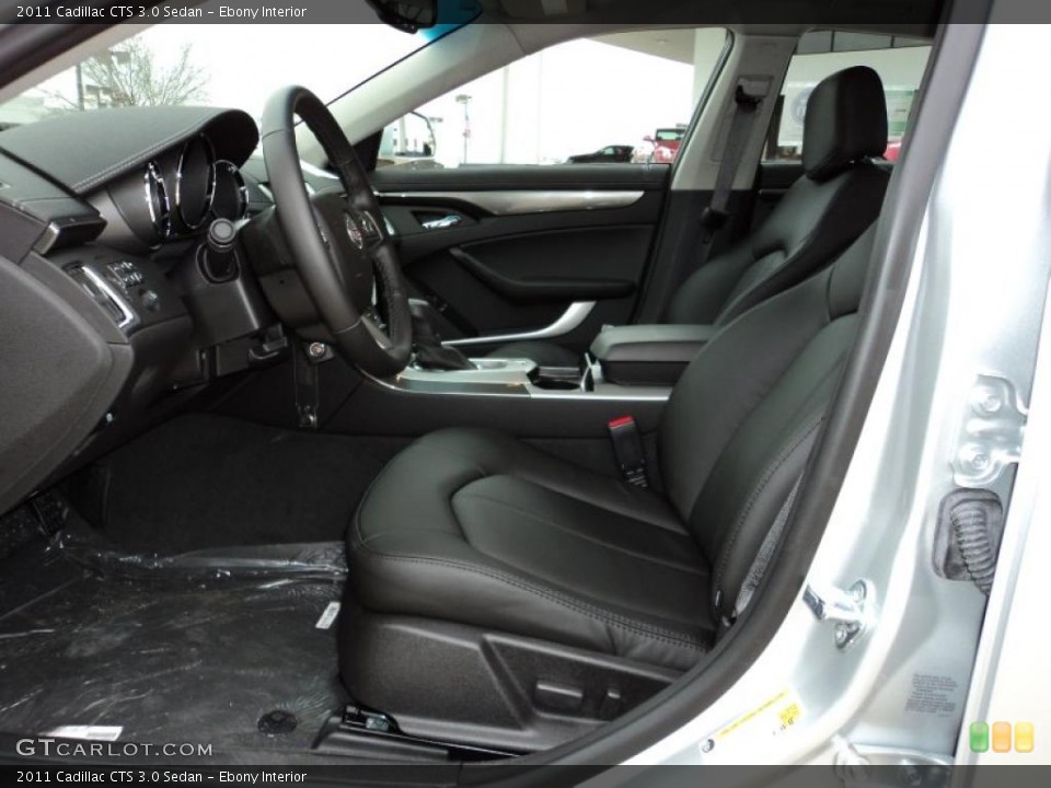 Ebony Interior Photo for the 2011 Cadillac CTS 3.0 Sedan #44763240