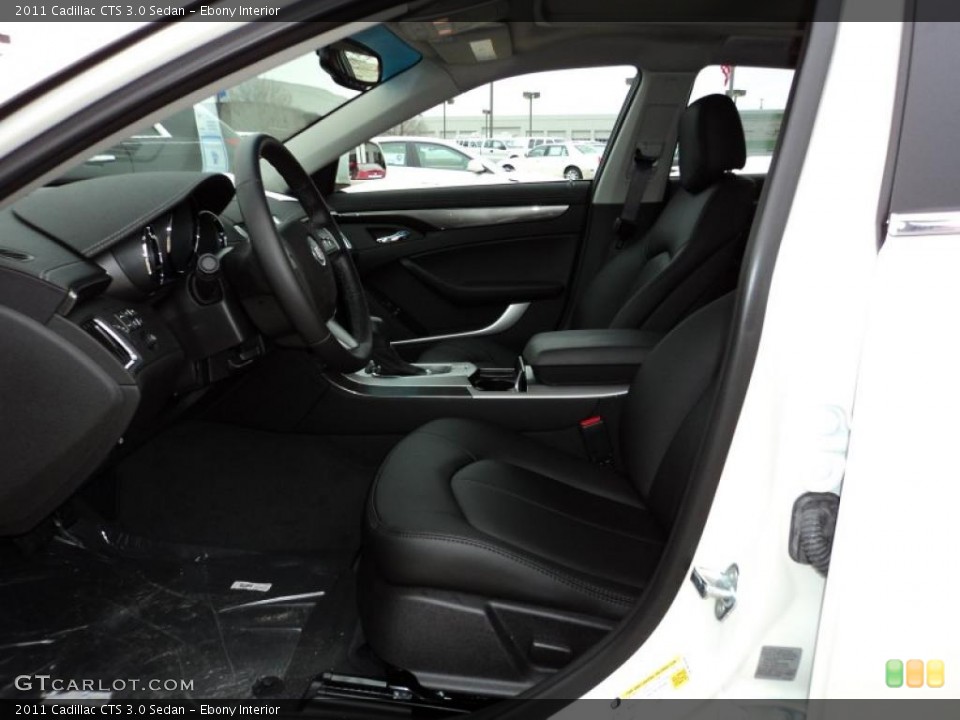 Ebony Interior Photo for the 2011 Cadillac CTS 3.0 Sedan #44763344