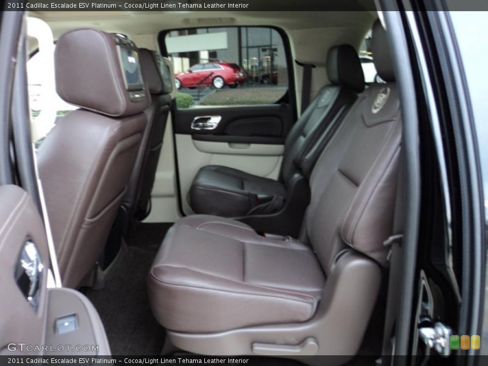 Cocoa/Light Linen Tehama Leather Interior Photo for the 2011 Cadillac Escalade ESV Platinum #44763712