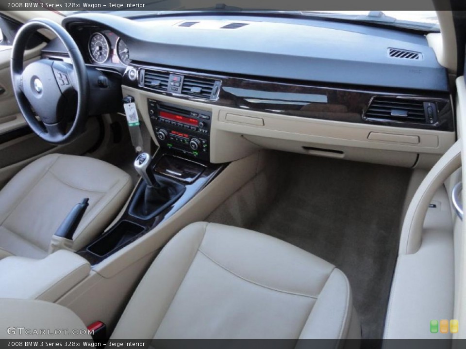 Beige Interior Dashboard for the 2008 BMW 3 Series 328xi Wagon #44765532