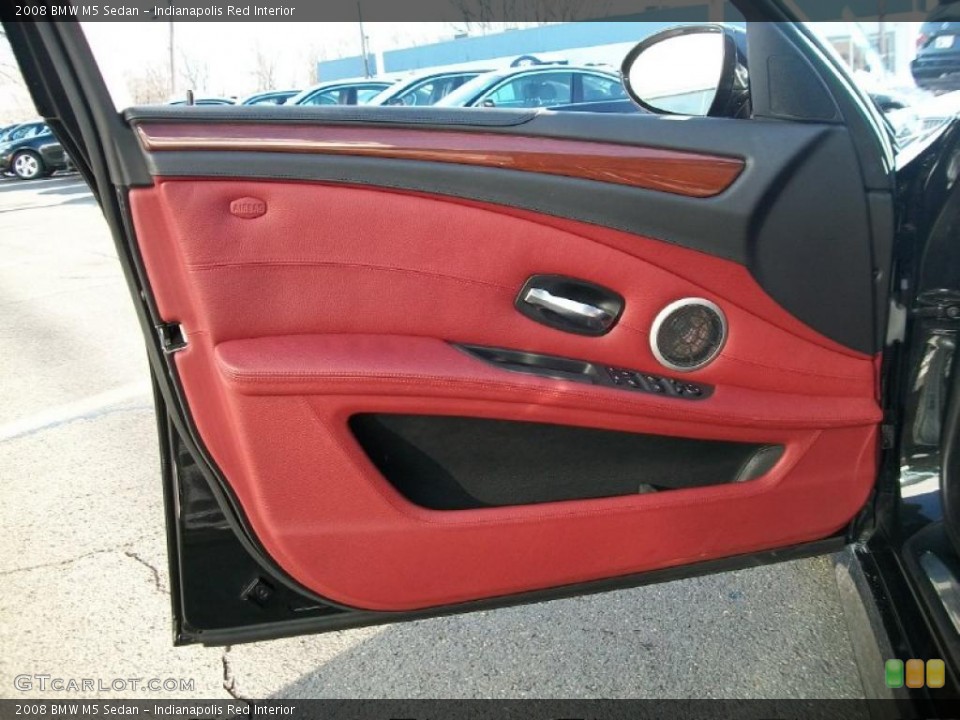 Indianapolis Red Interior Door Panel for the 2008 BMW M5 Sedan #44769798
