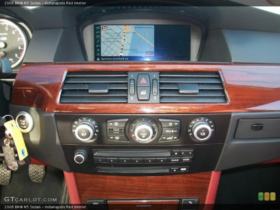 Indianapolis Red Interior Navigation for the 2008 BMW M5 Sedan #44769957
