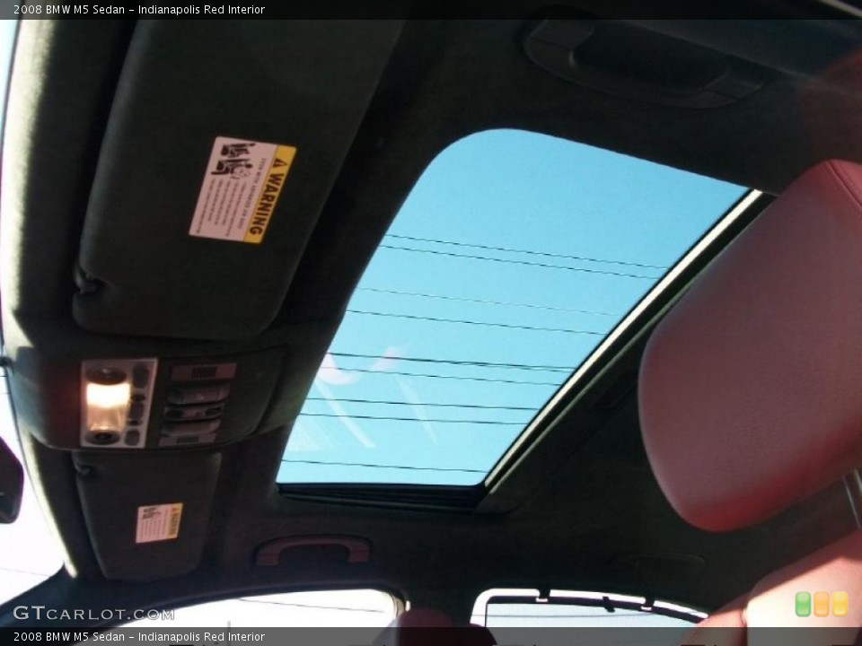 Indianapolis Red Interior Sunroof for the 2008 BMW M5 Sedan #44770002