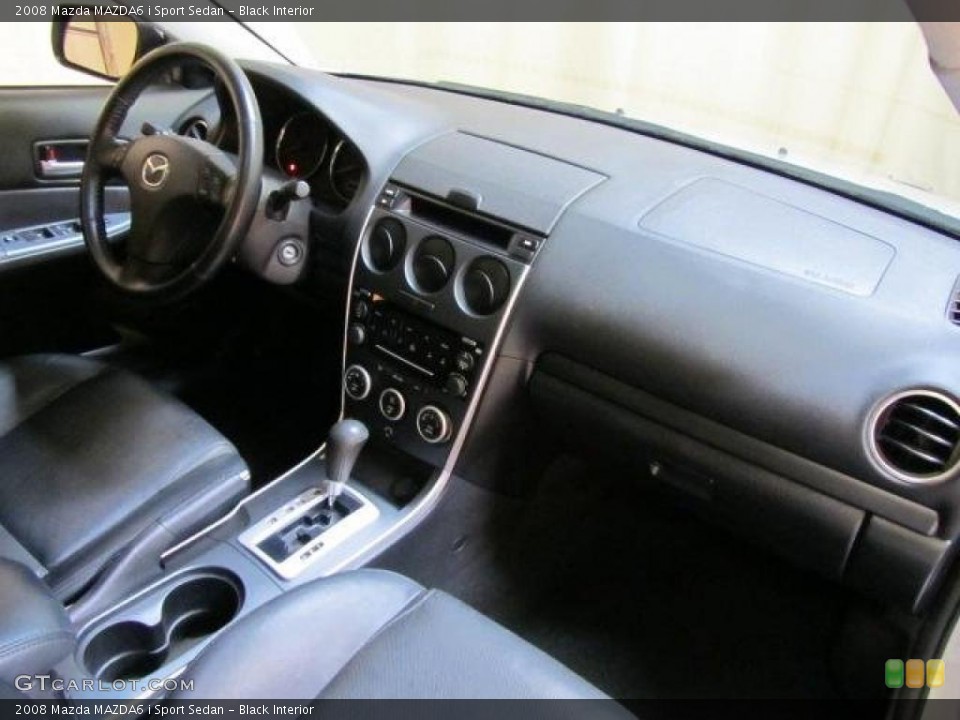 Black Interior Dashboard for the 2008 Mazda MAZDA6 i Sport Sedan #44771729