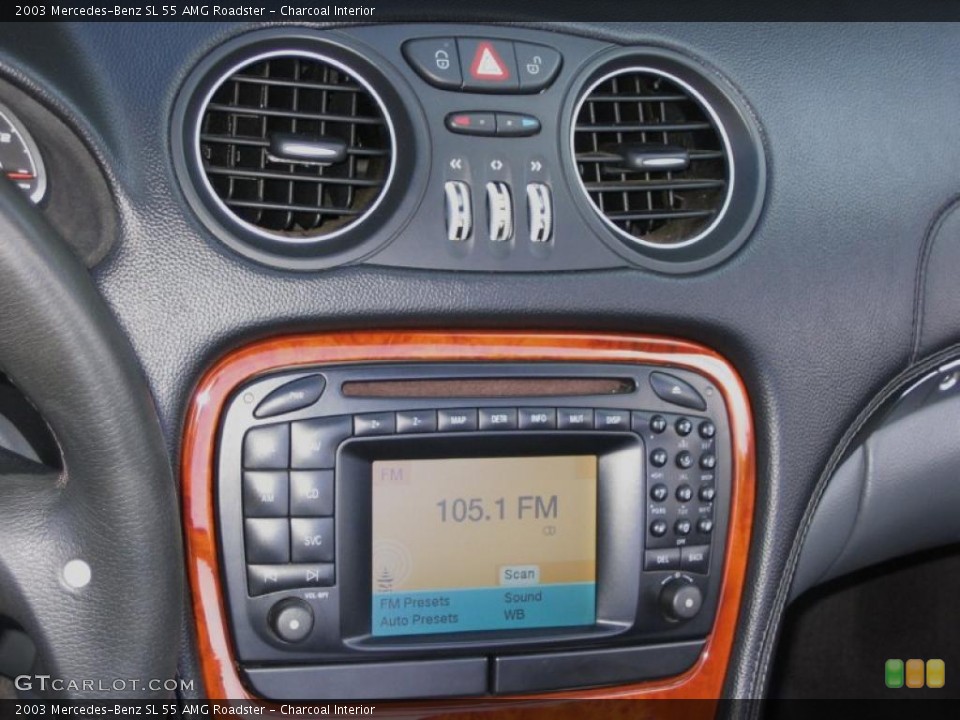 Charcoal Interior Controls for the 2003 Mercedes-Benz SL 55 AMG Roadster #44775453