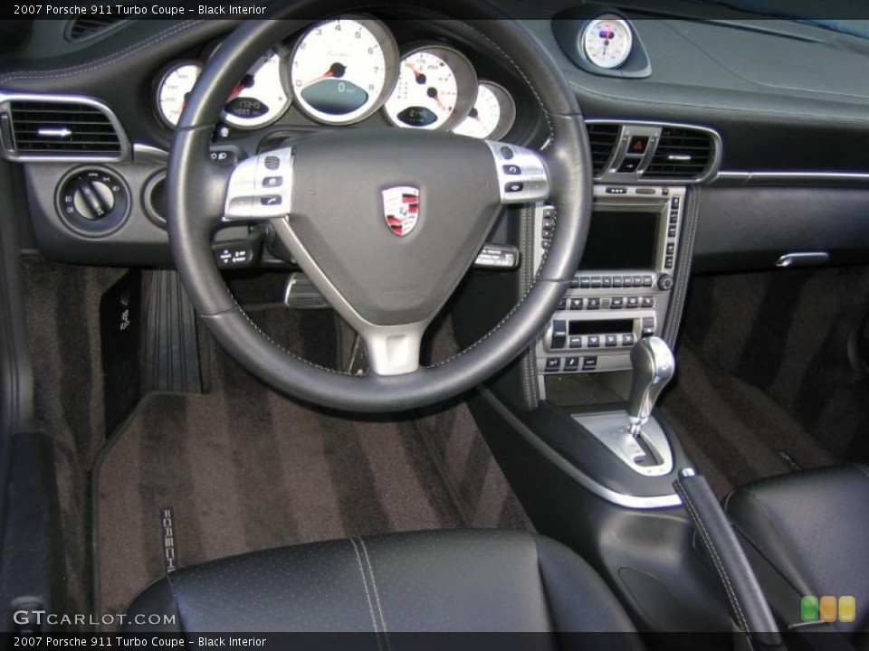 Black Interior Dashboard for the 2007 Porsche 911 Turbo Coupe #44776073