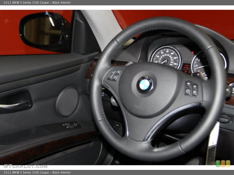Black Interior Steering Wheel for the 2011 BMW 3 Series 328i Coupe #44776665