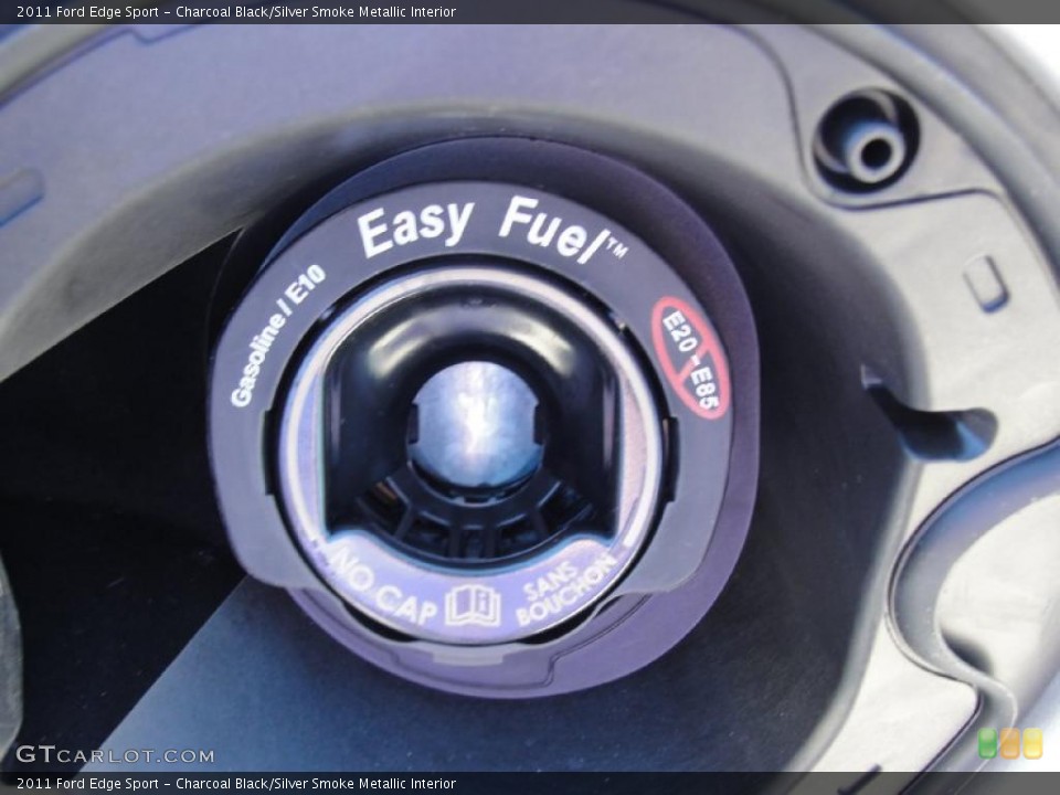 Charcoal Black/Silver Smoke Metallic Interior Controls for the 2011 Ford Edge Sport #44778358