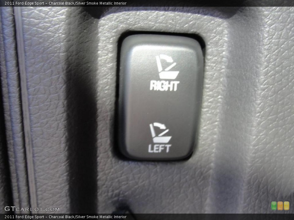 Charcoal Black/Silver Smoke Metallic Interior Controls for the 2011 Ford Edge Sport #44778464