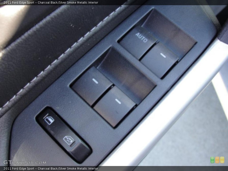 Charcoal Black/Silver Smoke Metallic Interior Controls for the 2011 Ford Edge Sport #44778554