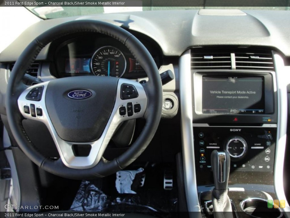Charcoal Black/Silver Smoke Metallic Interior Dashboard for the 2011 Ford Edge Sport #44778606