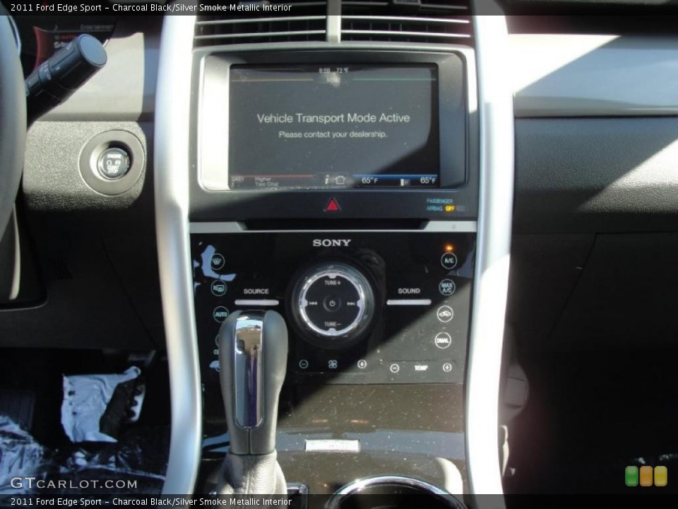 Charcoal Black/Silver Smoke Metallic Interior Controls for the 2011 Ford Edge Sport #44778623