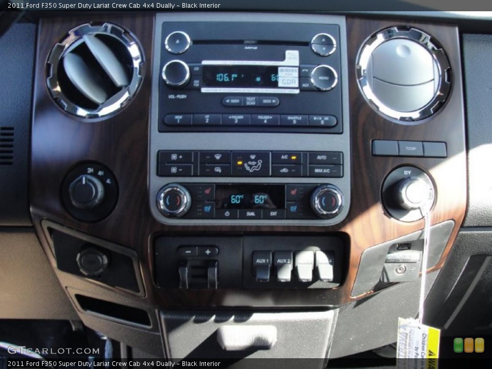 Black Interior Controls for the 2011 Ford F350 Super Duty Lariat Crew Cab 4x4 Dually #44779226