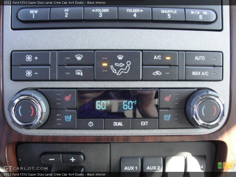 Black Interior Controls for the 2011 Ford F350 Super Duty Lariat Crew Cab 4x4 Dually #44779262