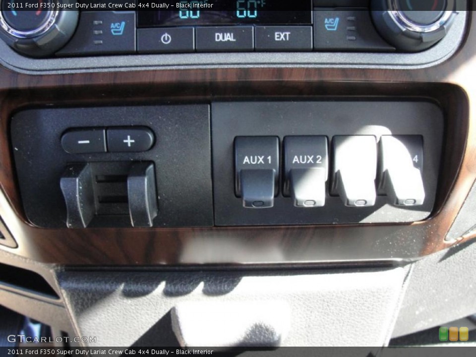 Black Interior Controls for the 2011 Ford F350 Super Duty Lariat Crew Cab 4x4 Dually #44779278