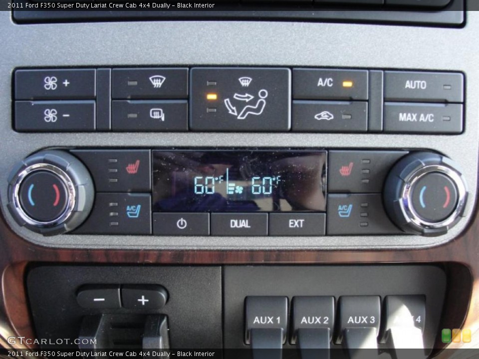 Black Interior Controls for the 2011 Ford F350 Super Duty Lariat Crew Cab 4x4 Dually #44779762