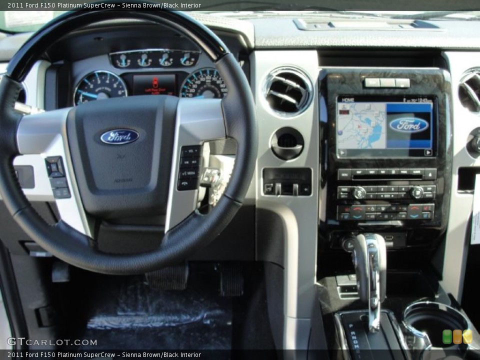 Sienna Brown/Black Interior Dashboard for the 2011 Ford F150 Platinum SuperCrew #44780746