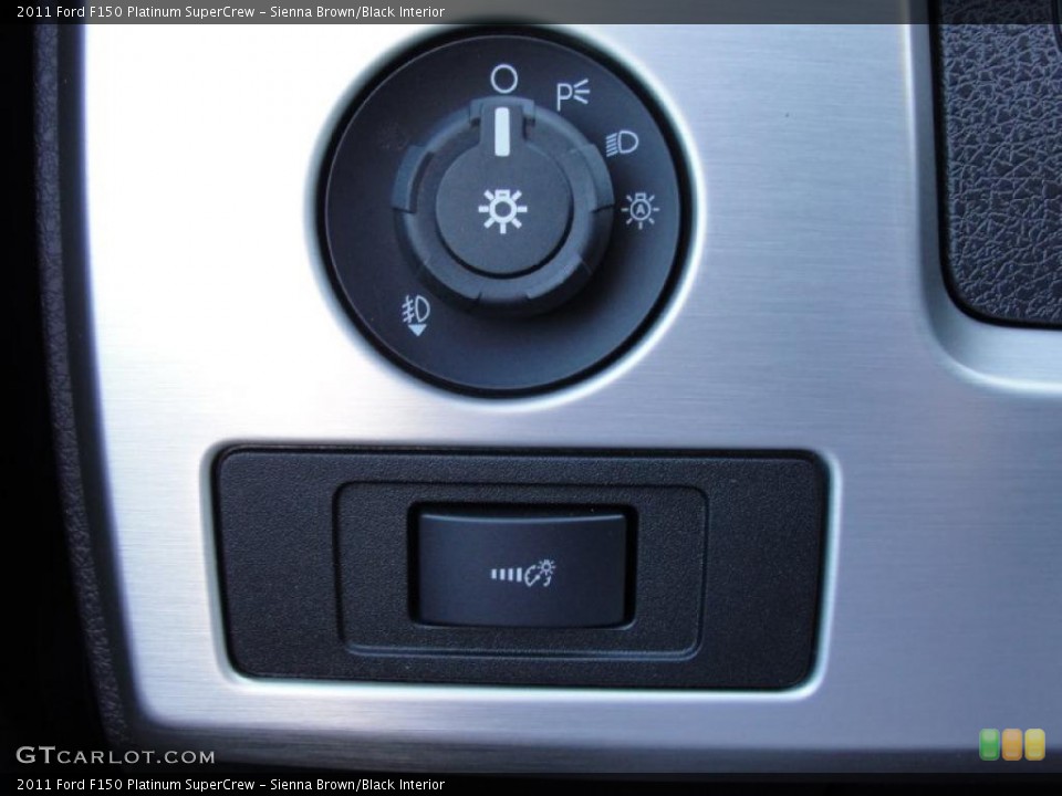 Sienna Brown/Black Interior Controls for the 2011 Ford F150 Platinum SuperCrew #44780914