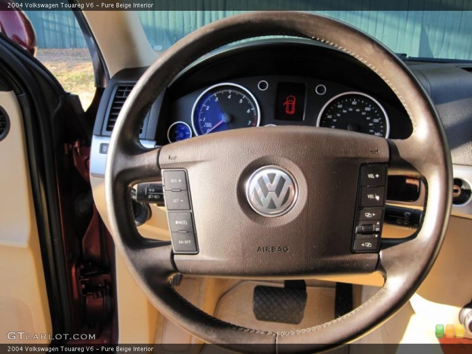 Pure Beige Interior Steering Wheel for the 2004 Volkswagen Touareg V6 #44781330