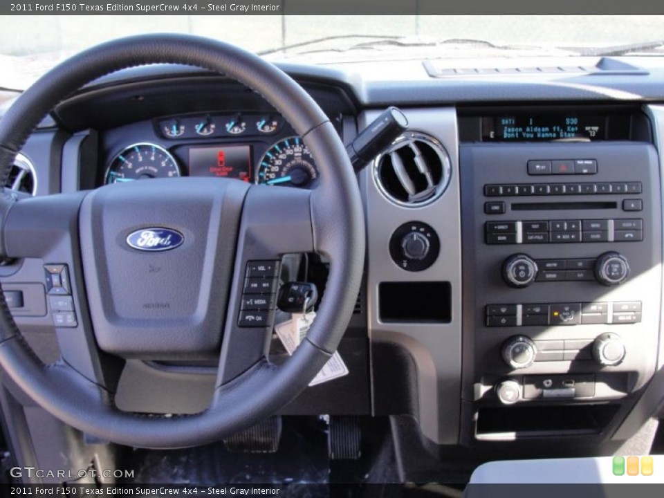 Steel Gray Interior Dashboard for the 2011 Ford F150 Texas Edition SuperCrew 4x4 #44782054