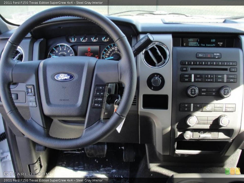 Steel Gray Interior Dashboard for the 2011 Ford F150 Texas Edition SuperCrew 4x4 #44782614