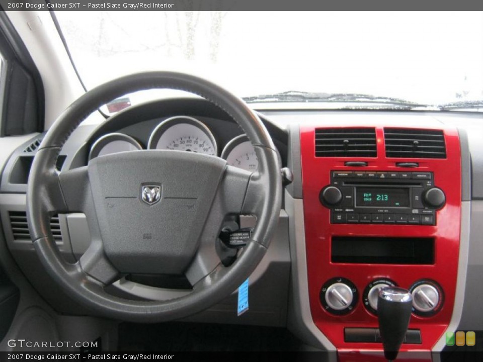 Pastel Slate Gray/Red Interior Dashboard for the 2007 Dodge Caliber SXT #44784774