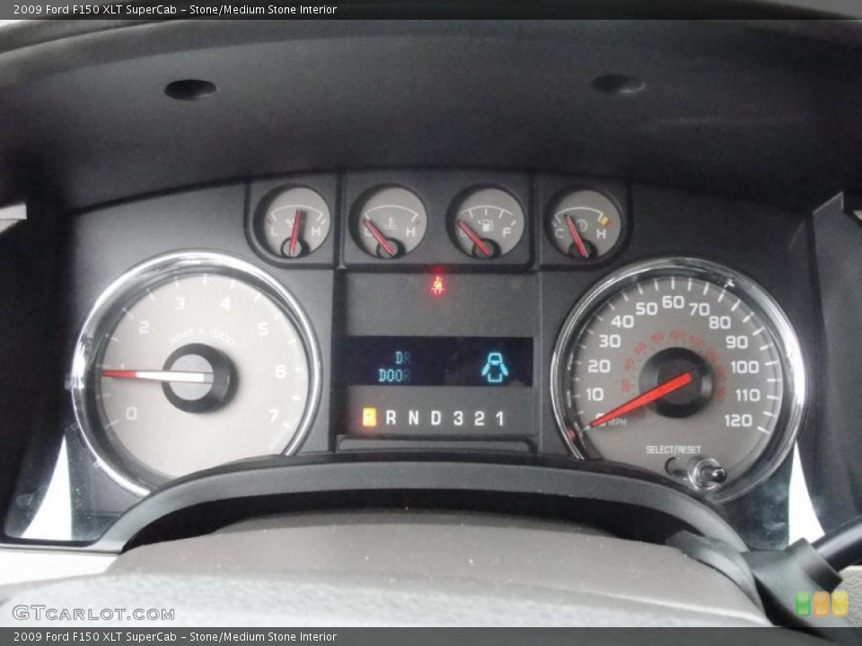 Stone/Medium Stone Interior Gauges for the 2009 Ford F150 XLT SuperCab #44787062