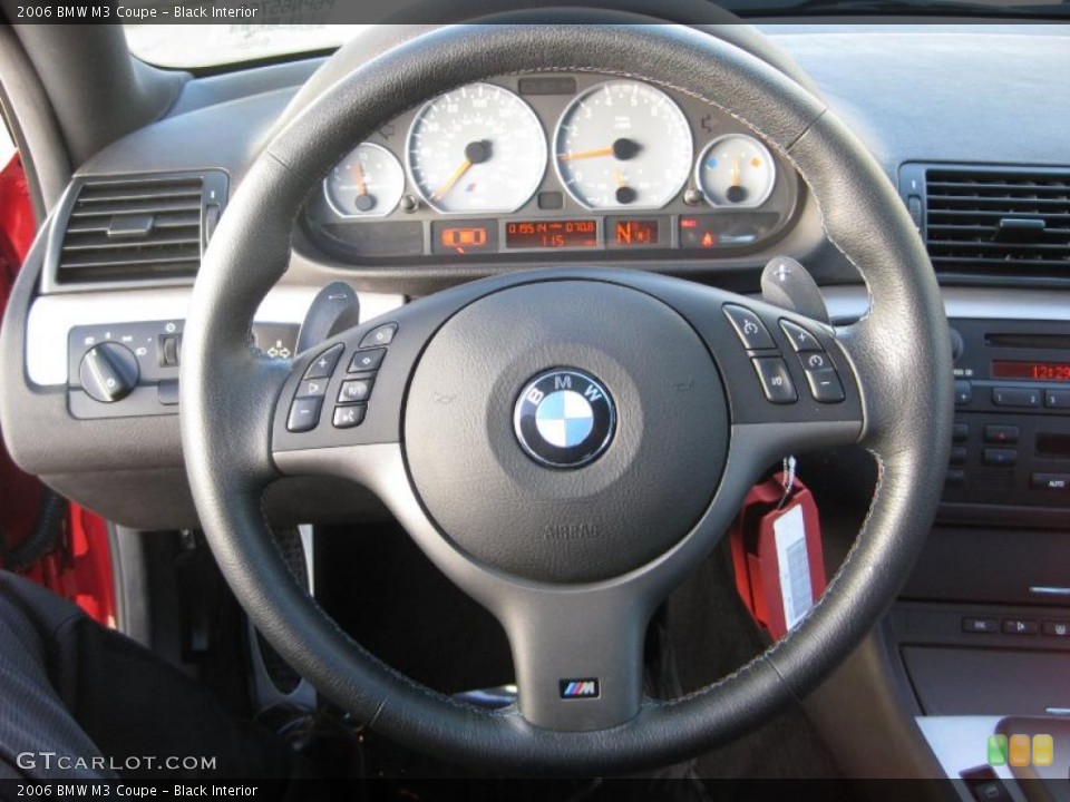 Black Interior Steering Wheel for the 2006 BMW M3 Coupe #44788862
