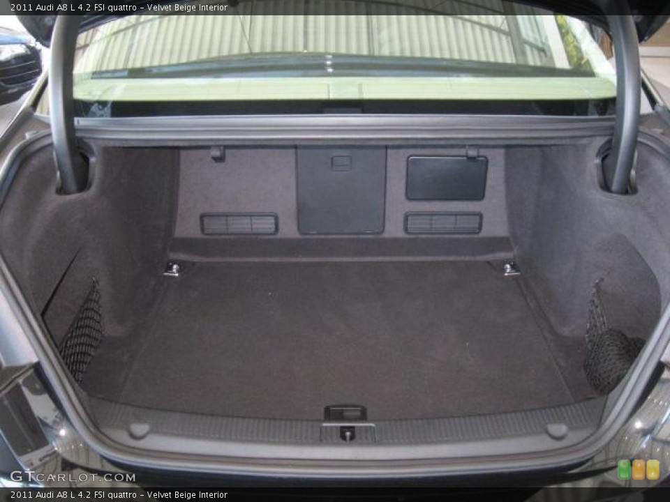 Velvet Beige Interior Trunk for the 2011 Audi A8 L 4.2 FSI quattro #44792639