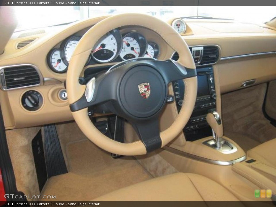 Sand Beige Interior Photo for the 2011 Porsche 911 Carrera S Coupe #44794126