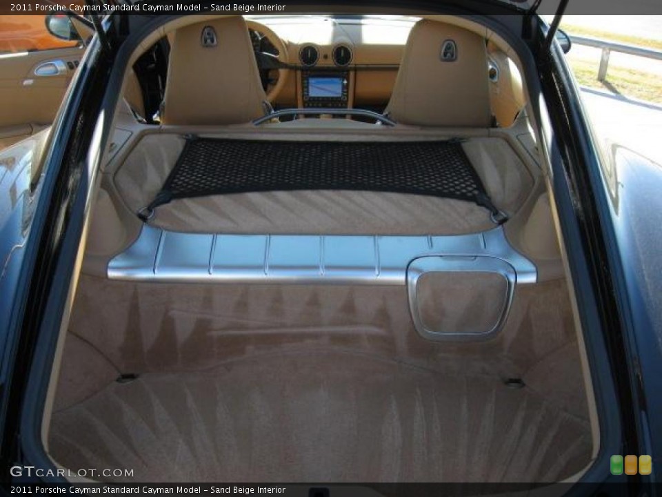 Sand Beige Interior Trunk for the 2011 Porsche Cayman  #44794595