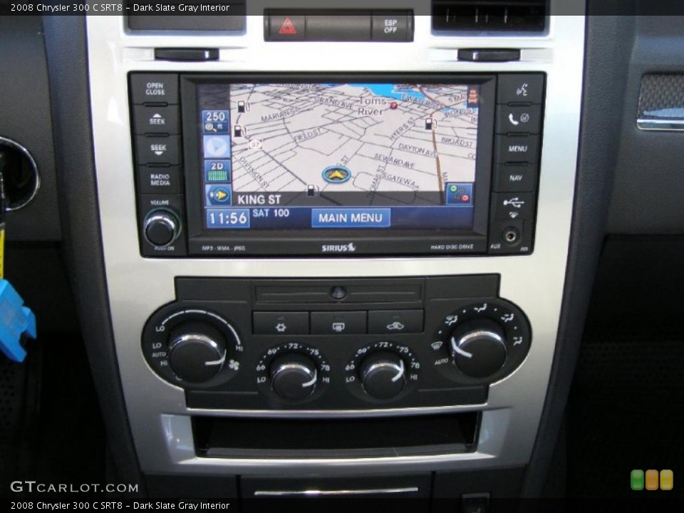 Dark Slate Gray Interior Navigation for the 2008 Chrysler 300 C SRT8 #44796966