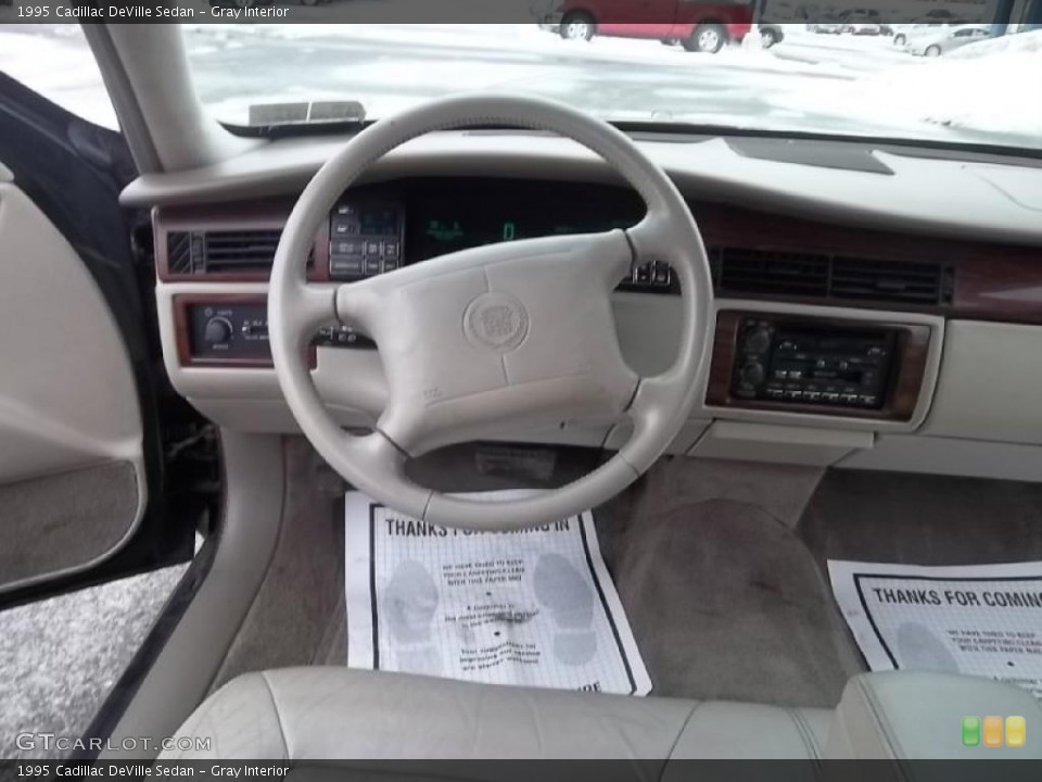 Gray Interior Steering Wheel for the 1995 Cadillac DeVille Sedan #44799438