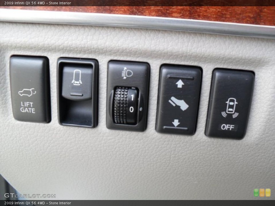 Stone Interior Controls for the 2009 Infiniti QX 56 4WD #44801794